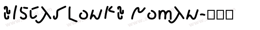 bigcaslonfb roman字体转换